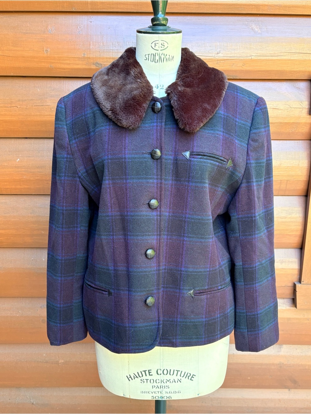 Vero Moda Wool-Blend Jacket with Removable Collar